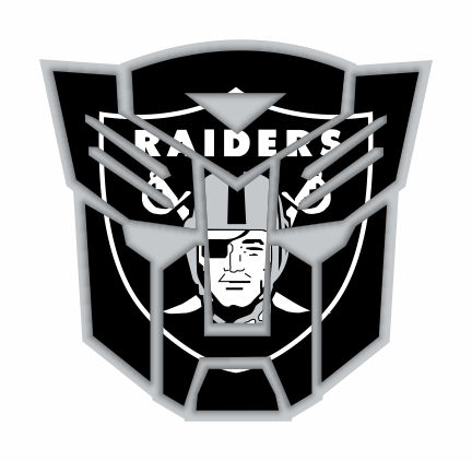 Autobots Oakland Raiders logo iron on paper